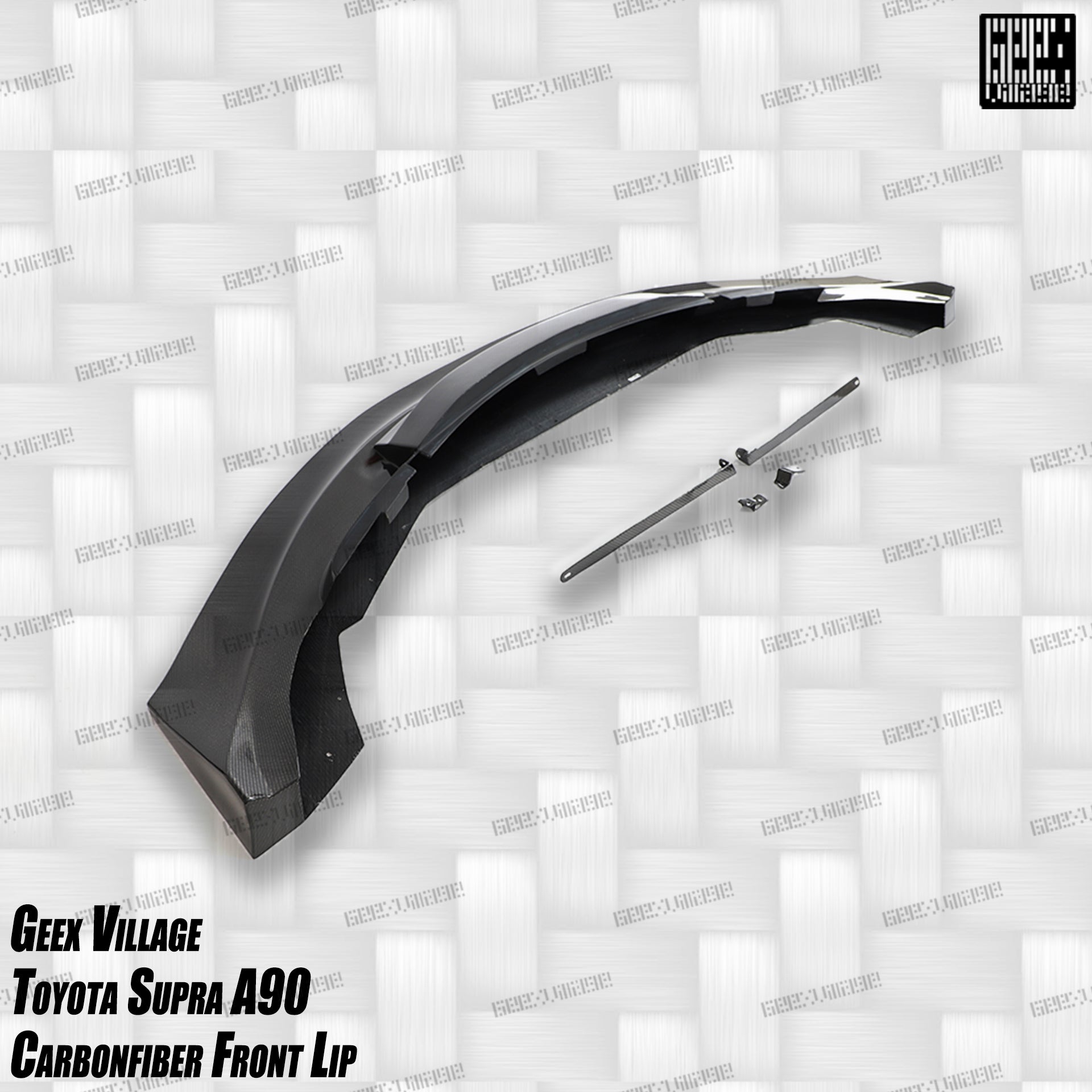 Toyota Supra MK5 A90 A91 3.0 2.0 2020-ON with Aftermarket Parts - Unicorn GT3 Widebody Front Lip Carbon Fiber/FRP from Geex Village