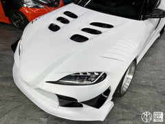 Toyota Supra MK5 A90 A91 3.0 2.0 2020-ON with Aftermarket Parts - Unicorn GT3 Widebody Front Lip Carbon Fiber/FRP from Geex Village