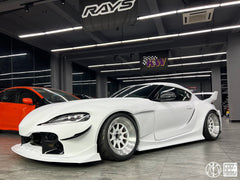 Toyota Supra MK5 A90 A91 3.0 2.0 2020-ON with Aftermarket Parts - Unicorn GT3 Widebody Front Lip Carbon Fiber/FRP from Geex Village
