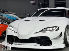 Toyota Supra MK5 A90 A91 3.0 2.0 2020-ON with Aftermarket Parts - Unicorn GT3 Widebody Front Lip Carbon Fiber/FRP from Geex Village