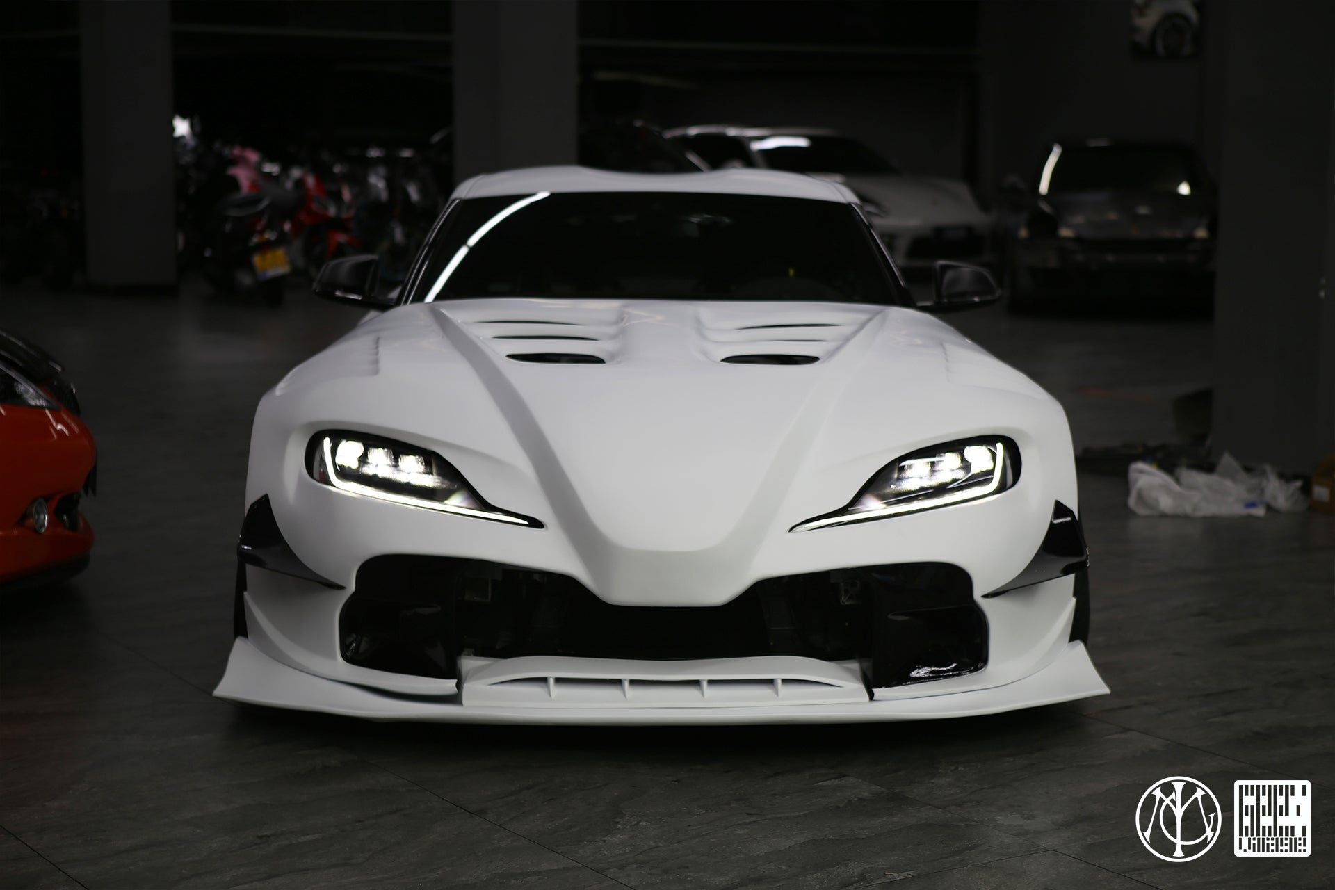 Toyota Supra MK5 A90 A91 3.0 2.0 2020-ON with Aftermarket Parts - Unicorn GT3 Widebody Canards Carbon Fiber/FRP from Geex Village