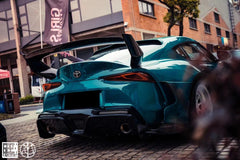 Toyota Supra MK5 A90 A91 3.0 2.0 Coupe 2020-ON with Aftermarket Parts - Unicorn GT3 Widebody Rear Wing Carbon Fiber/FRP from Geex Village