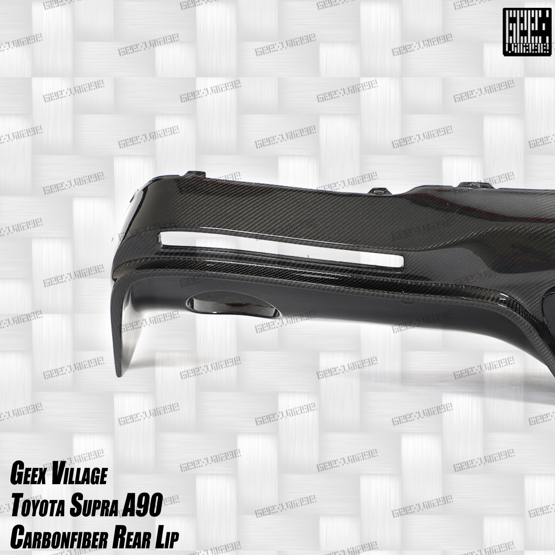 Toyota Supra MK5 A90 A91 3.0 2.0 2020-ON with Aftermarket Parts - Unicorn GT3 Widebody Rear Diffuser & Widebody Rear Diffuser Undertray & Widebody Rear Canards Carbon Fiber/FRP from Geex Village