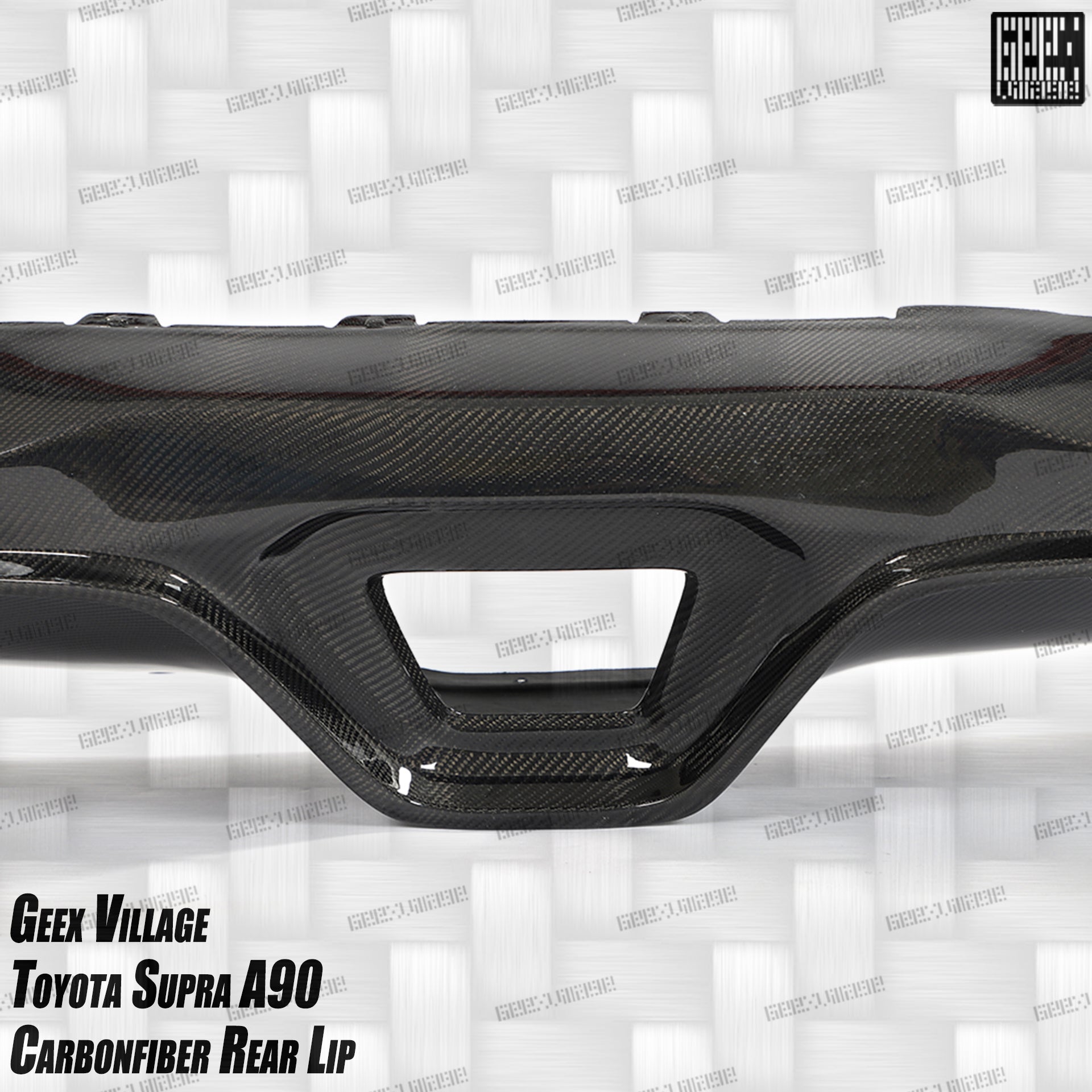Toyota Supra MK5 A90 A91 3.0 2.0 2020-ON with Aftermarket Parts - Unicorn GT3 Widebody Rear Diffuser & Widebody Rear Diffuser Undertray & Widebody Rear Canards Carbon Fiber/FRP from Geex Village