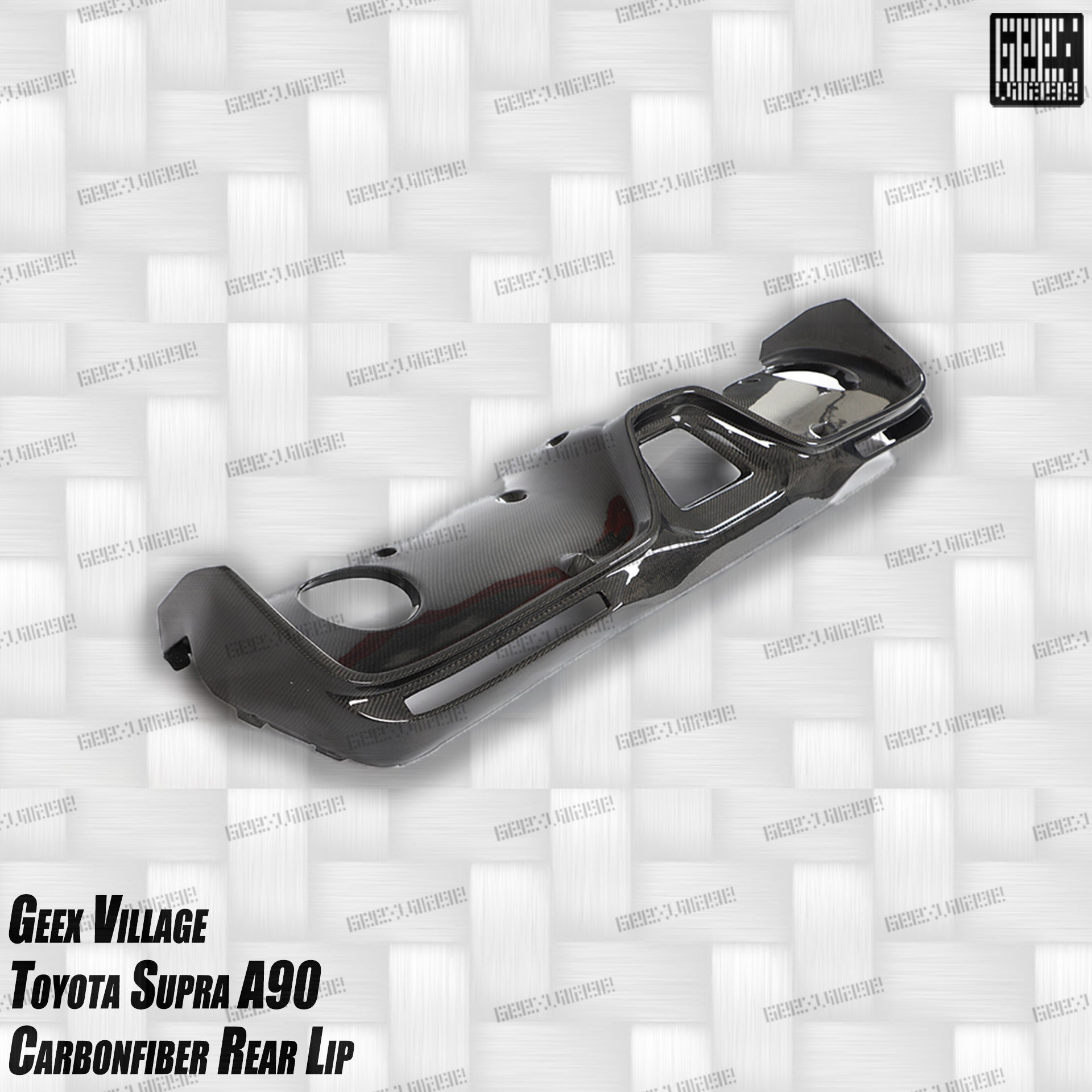 Toyota Supra MK5 A90 A91 3.0 2.0 2020-ON with Aftermarket Parts - Unicorn GT3 Widebody Rear Diffuser & Widebody Rear Diffuser Undertray & Widebody Rear Canards Carbon Fiber/FRP from Geex Village