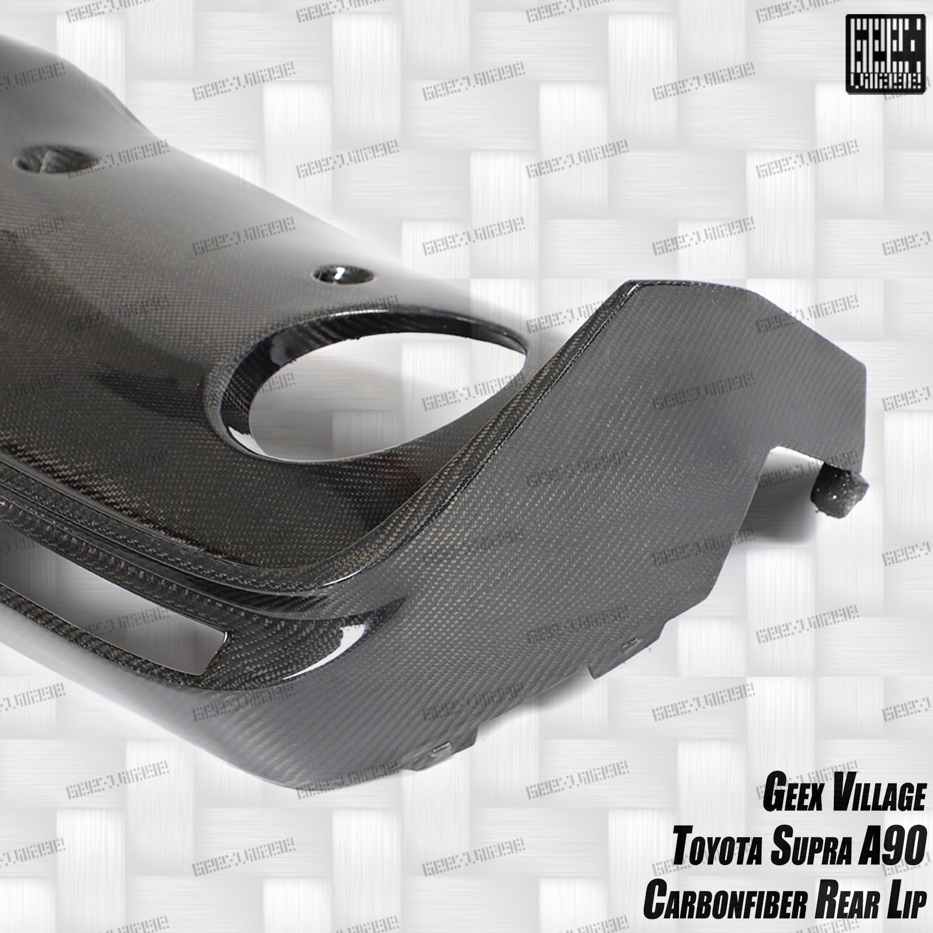 Toyota Supra MK5 A90 A91 3.0 2.0 2020-ON with Aftermarket Parts - Unicorn GT3 Widebody Rear Diffuser & Widebody Rear Diffuser Undertray & Widebody Rear Canards Carbon Fiber/FRP from Geex Village