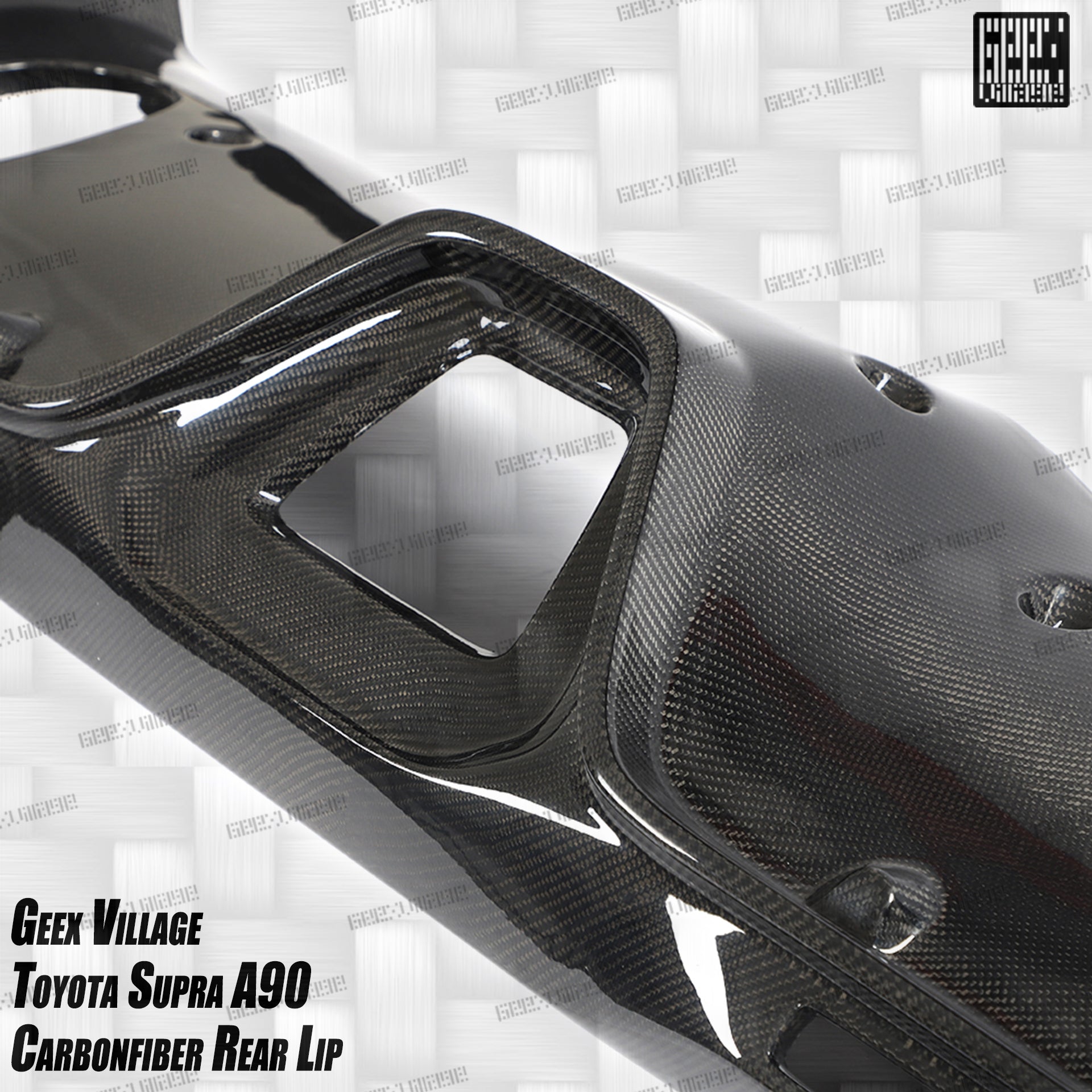 Toyota Supra MK5 A90 A91 3.0 2.0 2020-ON with Aftermarket Parts - Unicorn GT3 Widebody Rear Diffuser & Widebody Rear Diffuser Undertray & Widebody Rear Canards Carbon Fiber/FRP from Geex Village