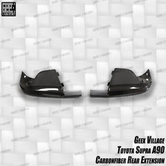 Toyota Supra MK5 A90 A91 3.0 2.0 2020-ON with Aftermarket Parts - Unicorn GT3 Widebody Rear Diffuser & Widebody Rear Diffuser Undertray & Widebody Rear Canards Carbon Fiber/FRP from Geex Village