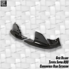 Toyota Supra MK5 A90 A91 3.0 2.0 2020-ON with Aftermarket Parts - Unicorn GT3 Widebody Rear Diffuser & Widebody Rear Diffuser Undertray & Widebody Rear Canards Carbon Fiber/FRP from Geex Village