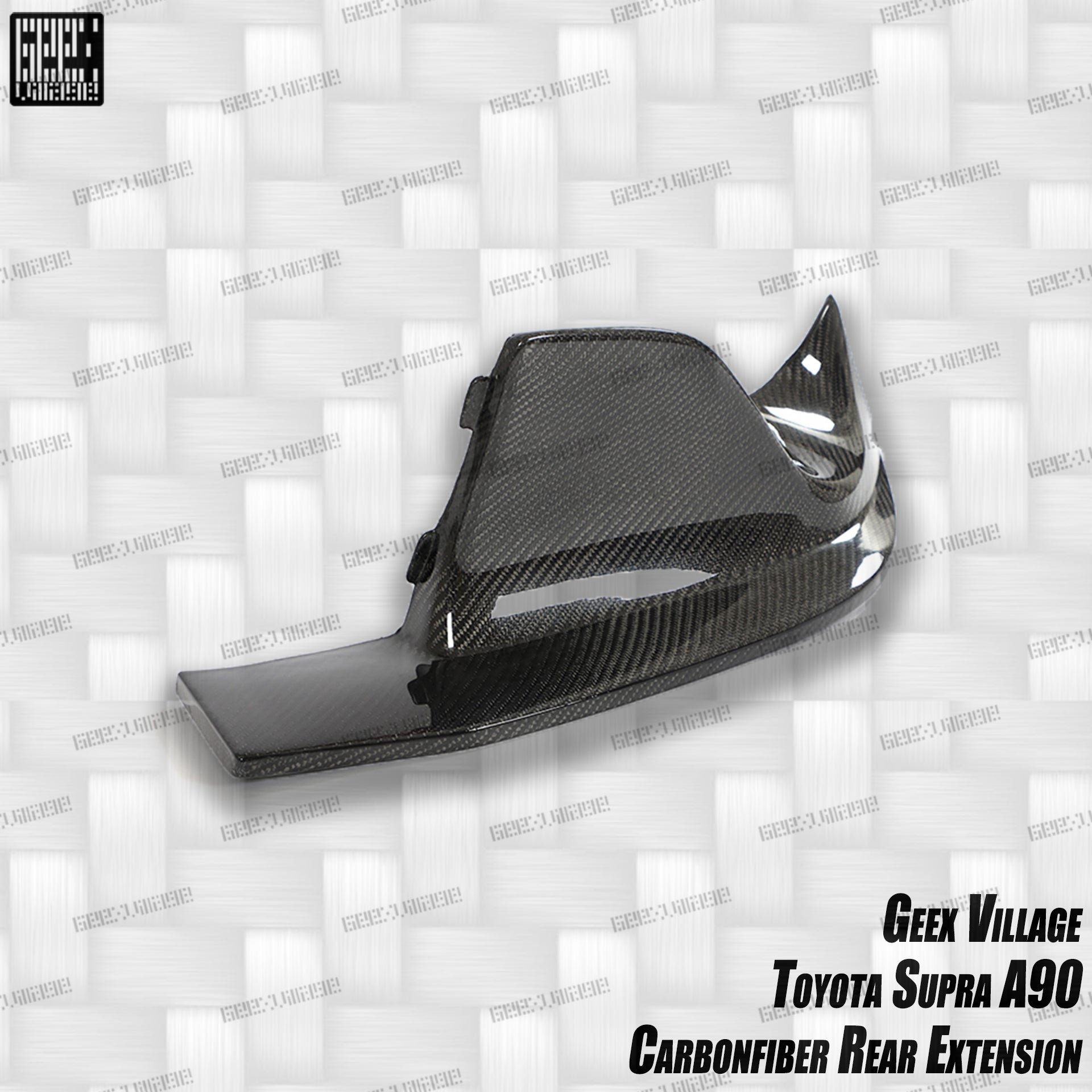 Toyota Supra MK5 A90 A91 3.0 2.0 2020-ON with Aftermarket Parts - Unicorn GT3 Widebody Rear Diffuser & Widebody Rear Diffuser Undertray & Widebody Rear Canards Carbon Fiber/FRP from Geex Village