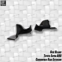 Toyota Supra MK5 A90 A91 3.0 2.0 2020-ON with Aftermarket Parts - Unicorn GT3 Widebody Rear Diffuser & Widebody Rear Diffuser Undertray & Widebody Rear Canards Carbon Fiber/FRP from Geex Village