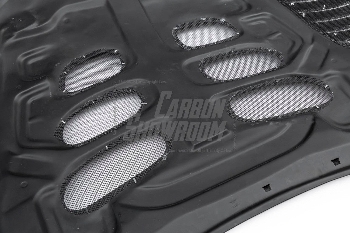Toyota Supra MK5 A90 A91 3.0 2.0 2020-ON with Aftermarket Parts - Unicorn GT3 Clamshell Hood and Front Bumper & Steel Brackets and Cable for Clamshell Hood and Bumper Carbon Fiber/FRP/Steel from Geex Village