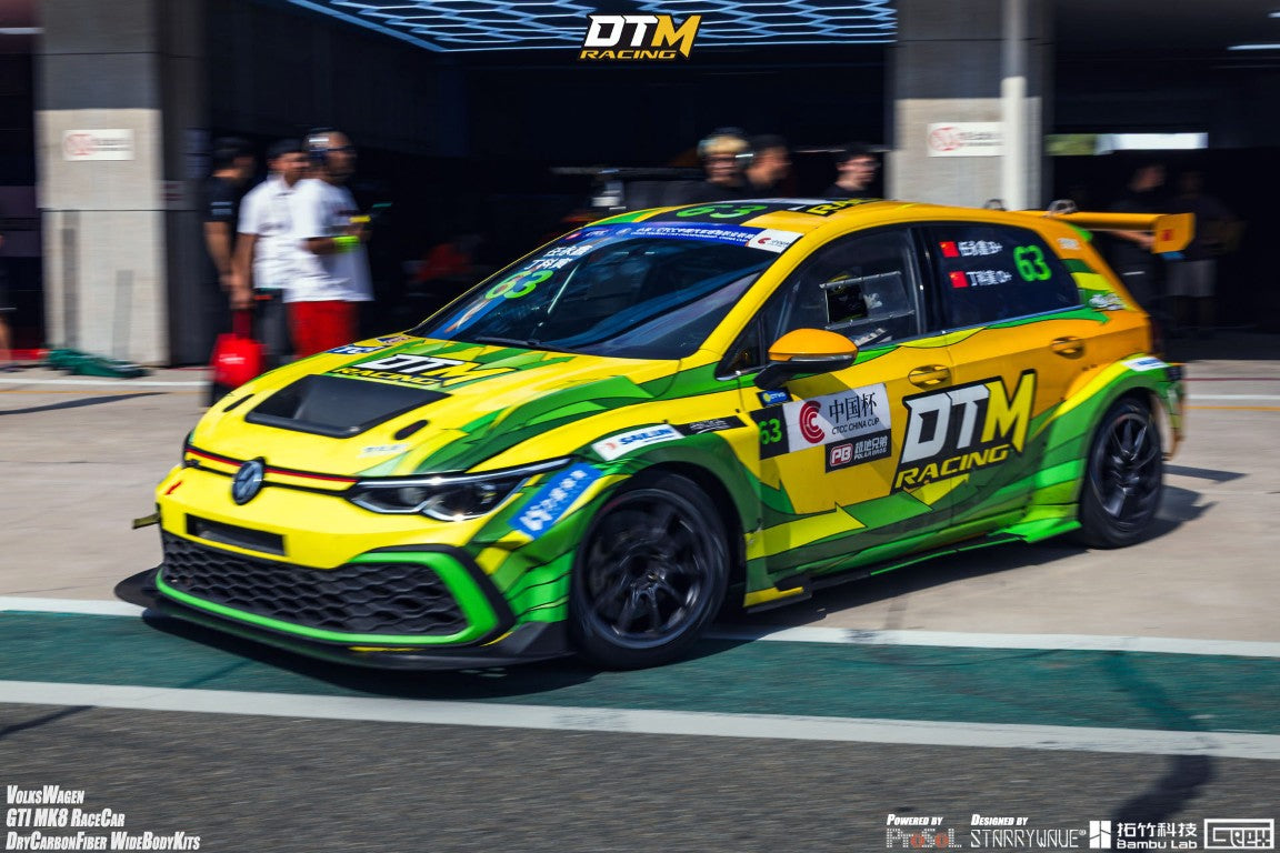 Volkswagen Golf GTI R MK8 2022-ON with Aftermarket Parts - Rear Quarter Panel Flares Set Carbon Fiber from Geex Village