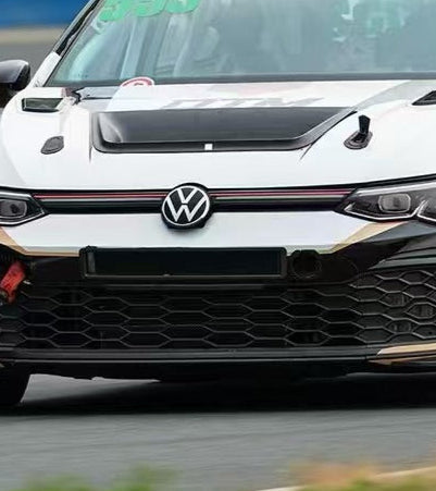 Volkswagen Golf GTI & R-Line MK8 2022 2023 2024 with Aftermarket Parts - Front Bumper Cutout&nbsp;Carbon Fiber from Geex Village