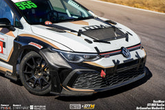 Volkswagen Golf GTI & R-Line MK8 MK8.5 2022-ON with Aftermarket Parts - Front Fender Flares and Front Splitters Set Carbon Fiber from Geex Village