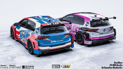 Volkswagen Golf GTI R MK8 2022-ON with Aftermarket Parts - Rear Quarter Panel Flares Set Carbon Fiber from Geex Village