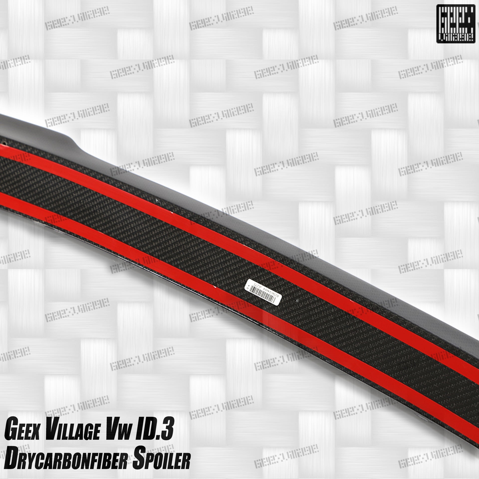 Volkswagen ID.3 Pro Performance / S E11E12 2018-ON with Aftermarket Parts - V2 Rear Roof Spoiler Carbon Fiber from Geex Village