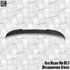 Volkswagen ID.3 Pro Performance / S E11E12 2018-ON with Aftermarket Parts - V2 Rear Roof Spoiler Carbon Fiber from Geex Village
