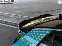 Volkswagen ID.3 Pro Performance / S E11E12 2018-ON with Aftermarket Parts - V2 Rear Roof Spoiler Carbon Fiber from Geex Village