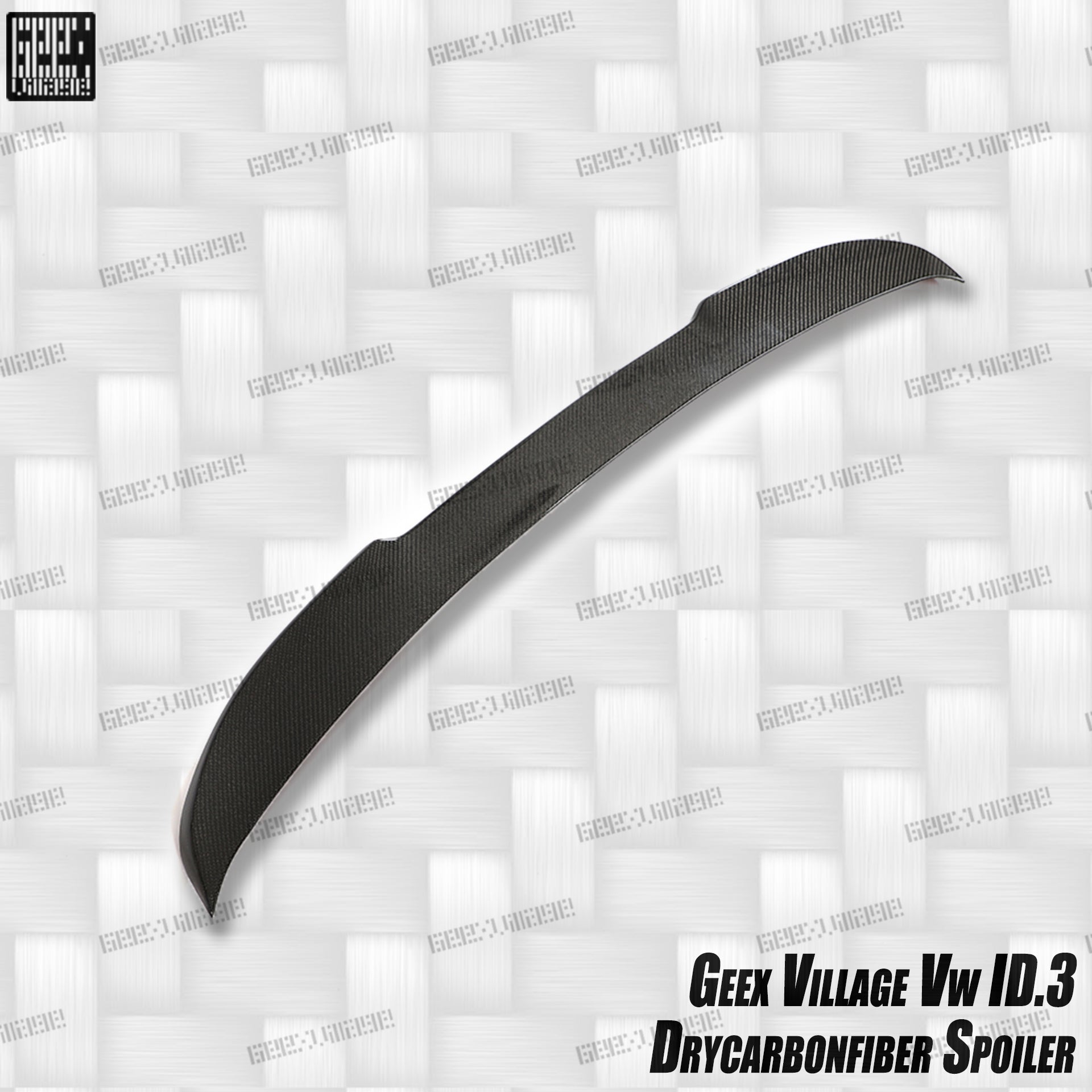 Volkswagen ID.3 Pro Performance / S E11E12 2018-ON with Aftermarket Parts - V2 Rear Roof Spoiler Carbon Fiber from Geex Village