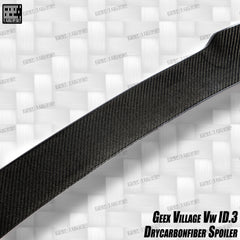 Volkswagen ID.3 Pro Performance / S E11E12 2018-ON with Aftermarket Parts - V2 Rear Roof Spoiler Carbon Fiber from Geex Village