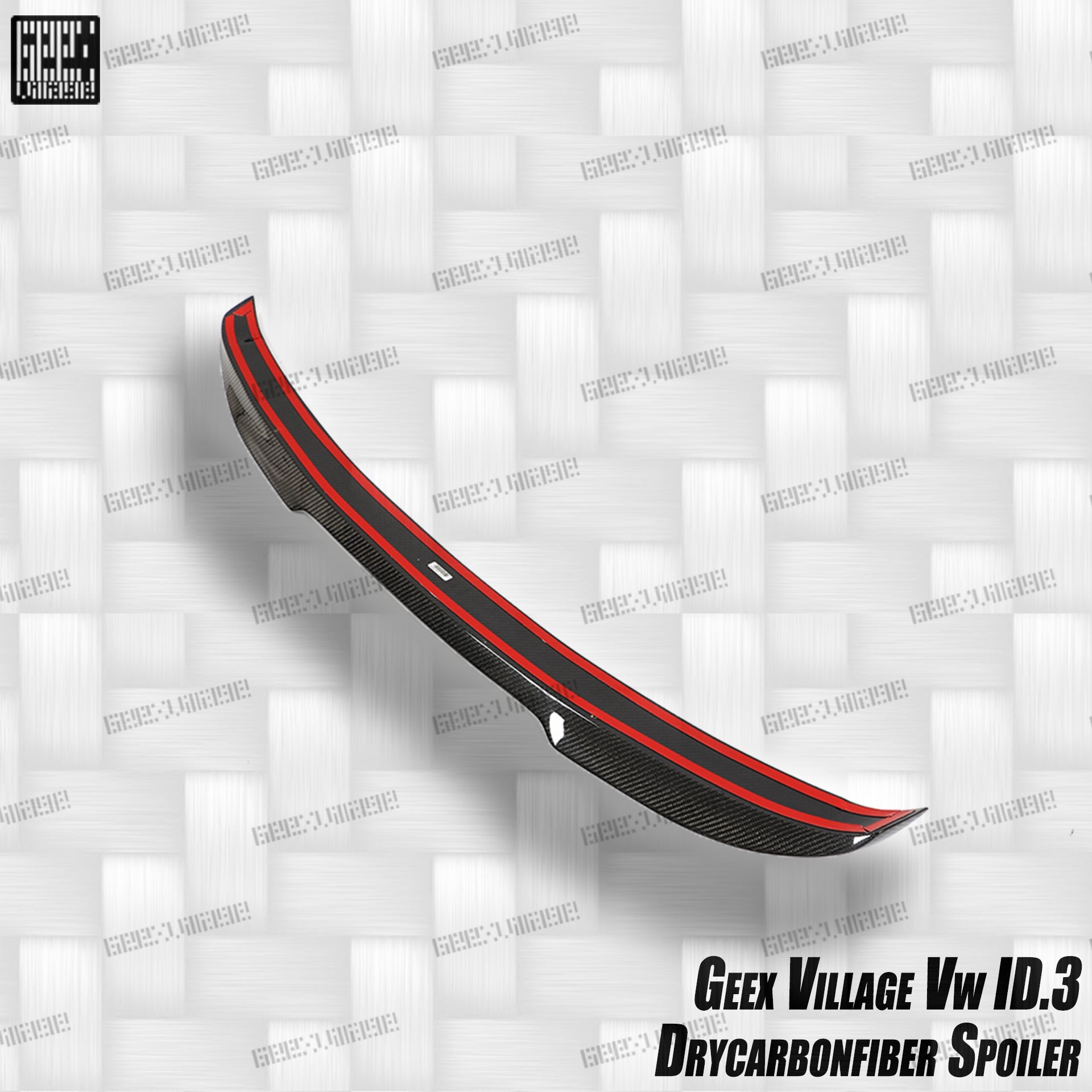 Volkswagen ID.3 Pro Performance / S E11E12 2018-ON with Aftermarket Parts - V2 Rear Roof Spoiler Carbon Fiber from Geex Village