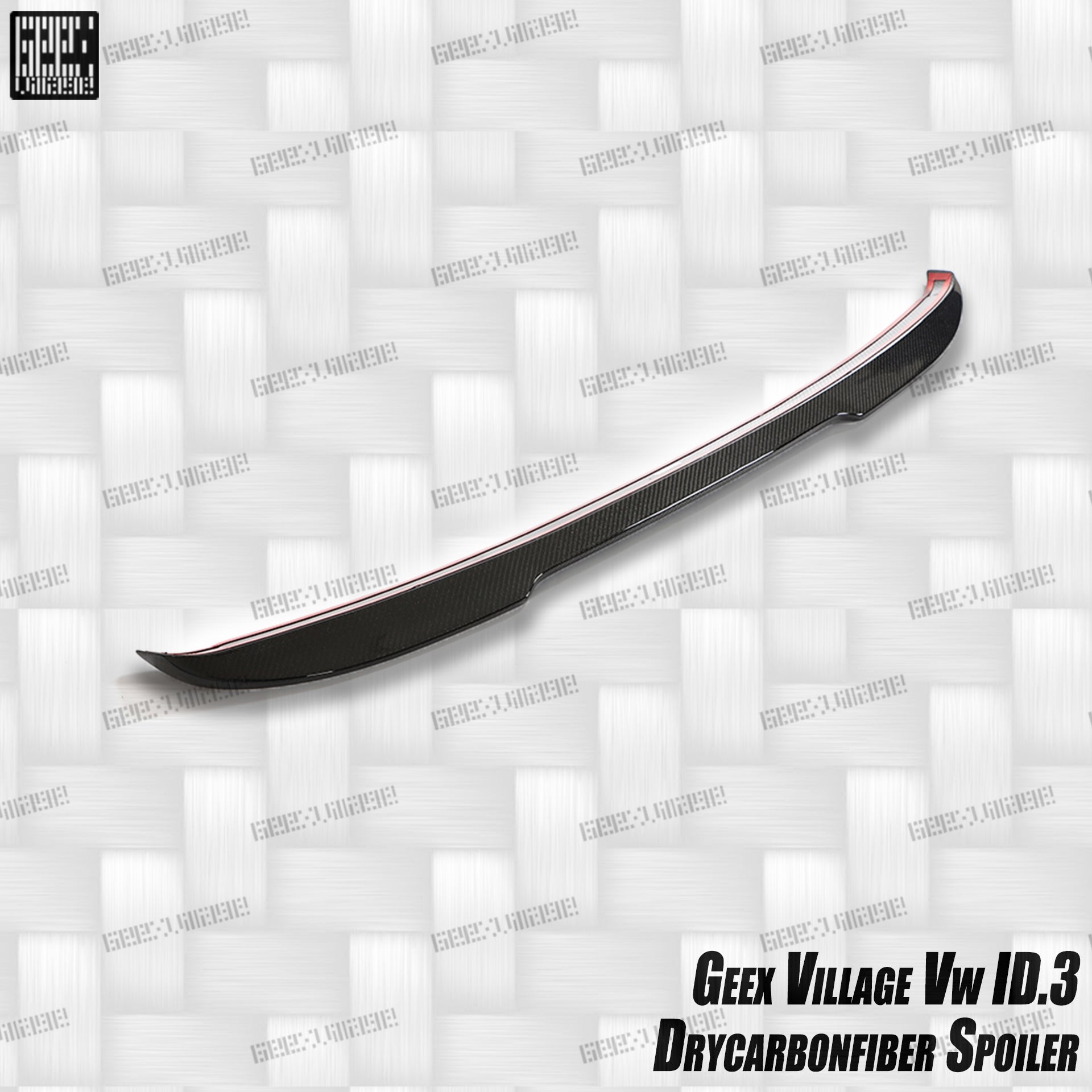 Volkswagen ID.3 Pro Performance / S E11E12 2018-ON with Aftermarket Parts - V2 Rear Roof Spoiler Carbon Fiber from Geex Village