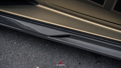 Lamborghini Huracan LP580 LP610 EVO RWD AWD Tecnica Performante 2015 2016 2017 2018 2019 2020 2021 2022 2023 2024 with Aftermarket Parts - Side Skirts Dry Pre-preg Carbon Fiber from ArmorExtend