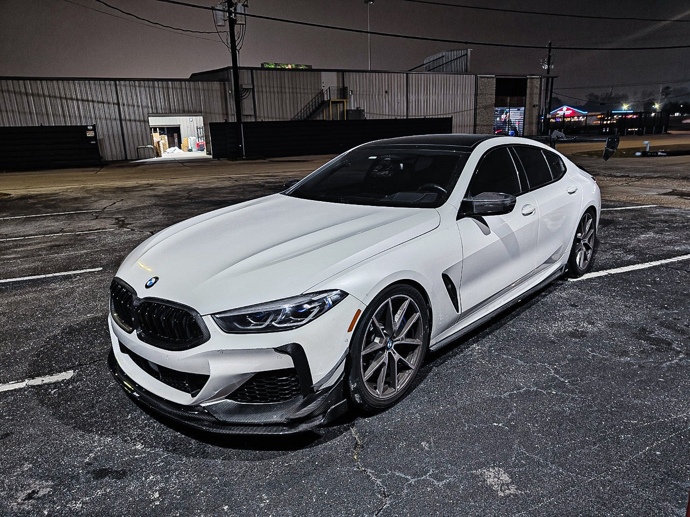 BMW 8 Series M850 840 G16 2018-ON with Aftermarket Parts - Side Skirts Pre-preg Carbon Fiber from Karbel Carbon