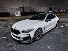 BMW 8 Series M850 840 G16 2018-ON with Aftermarket Parts - Side Skirts Pre-preg Carbon Fiber from Karbel Carbon
