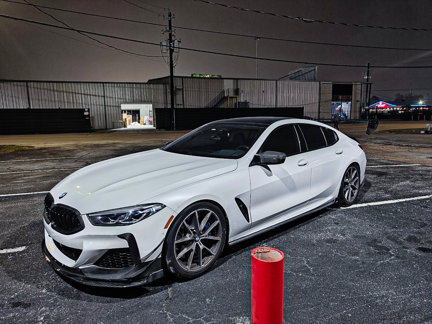 BMW 8 Series M850 840 G16 2018-ON with Aftermarket Parts - Side Skirts Pre-preg Carbon Fiber from Karbel Carbon