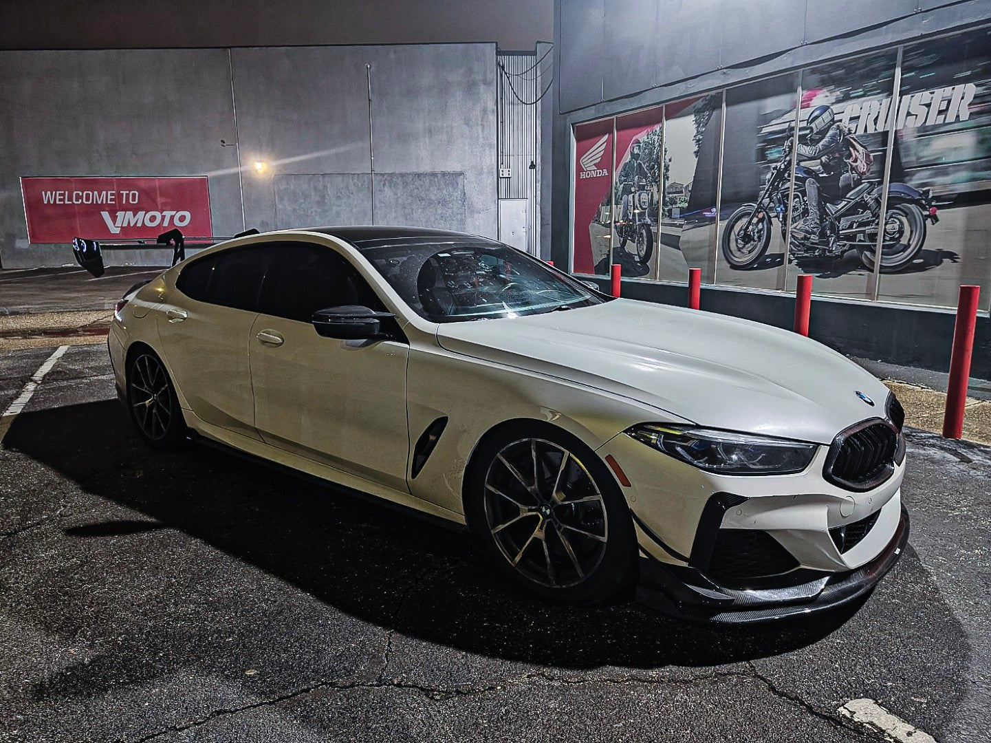 BMW 8 Series M850 840 G16 2018-ON with Aftermarket Parts - Side Skirts Pre-preg Carbon Fiber from Karbel Carbon