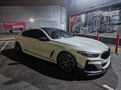 BMW 8 Series M850 840 G16 2018-ON with Aftermarket Parts - Side Skirts Pre-preg Carbon Fiber from Karbel Carbon