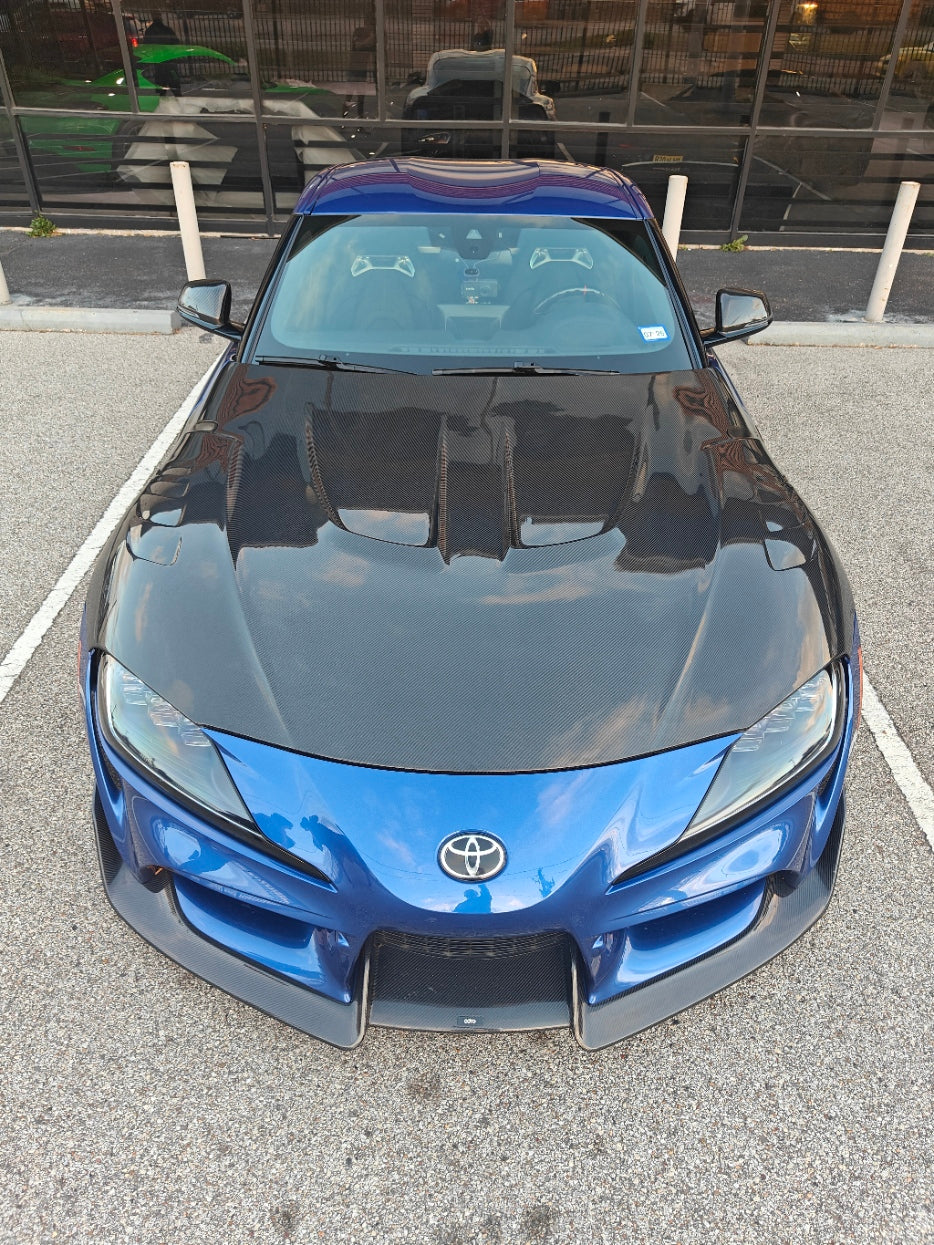 EPR Carbon Fiber Hood Bonnet LB Style for Toyota Supra A90 A91 2020 2021 2022 - Performance SpeedShop