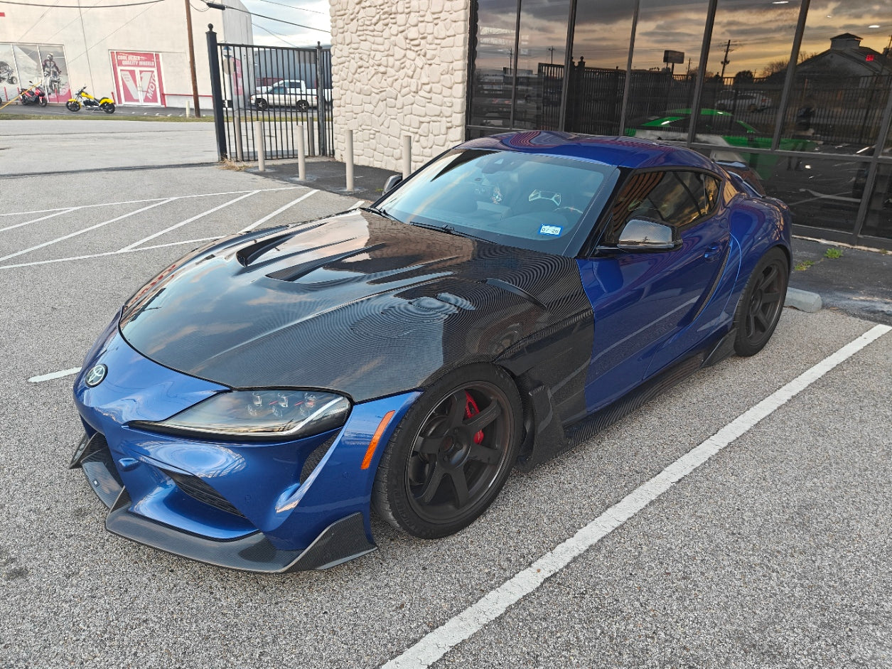 EPR Carbon Fiber Hood Bonnet LB Style for Toyota Supra A90 A91 2020 2021 2022 - Performance SpeedShop