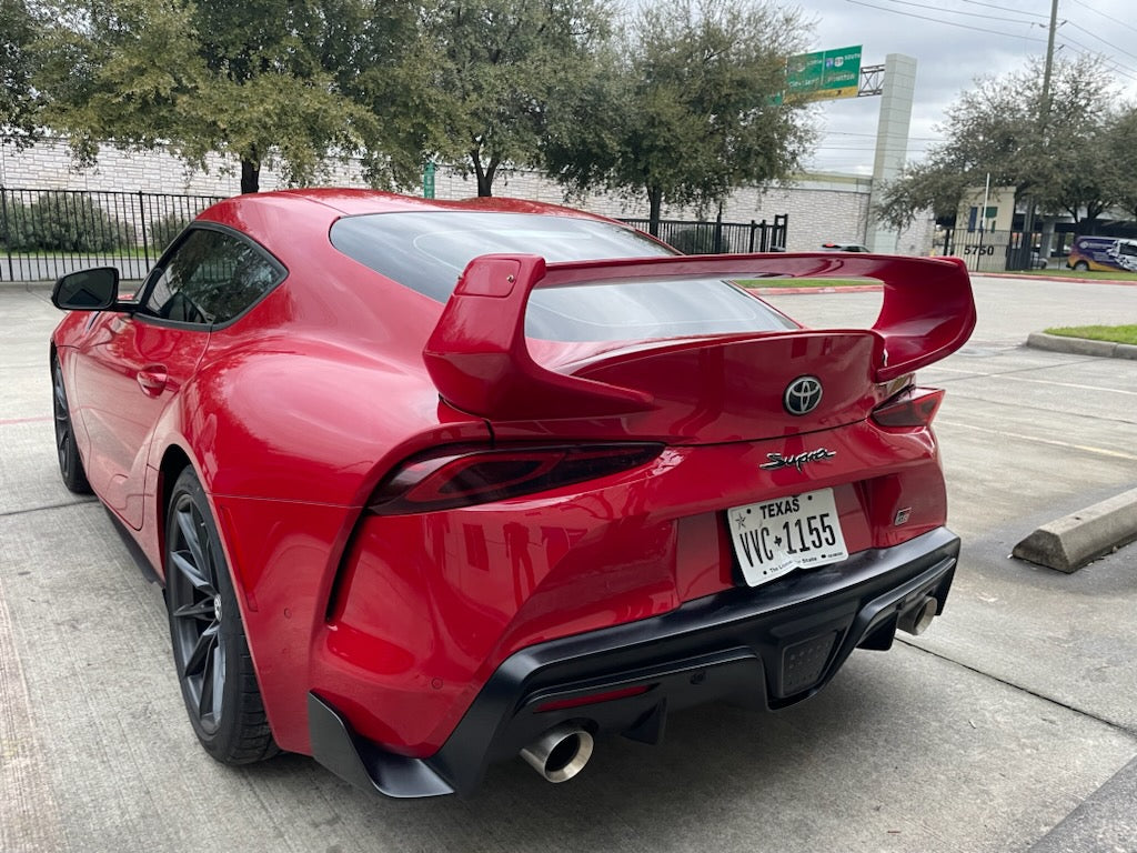Carbon Fiber Rear Trunk Lip Spoiler GT Wing For Toyota Supra A90 A91 Carbon Fiber Rear Trunk Lip Spoiler GT Wing For Toyota Supra A90 A91