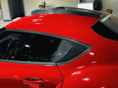 Toyota Supra MK5 A90 A91 3.0 2.0 2020 2021 2022 2023 2024 with Aftermarket Parts - Hyperion Side Window Louver Trim Carbon Fiber / FRP from Robot Craftsman
