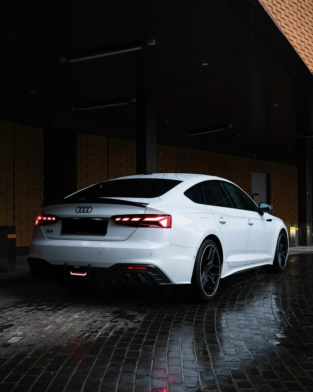 Audi S5 A5 (with s-line bumper, does not base model) B9.5 2020 2021 2022 2023 2024 with Aftermarket Parts - Rear Diffuser Pre-preg Carbon Fiber from Karbel Carbon