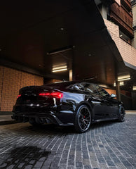 Audi S5 A5 B9.5 2020 2021 2022 2023 2024 Early 2025 With Aftermarket Parts - Side Skirts Extensions Dry Pre-preg Carbon Fiber from Karbel Carbon