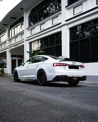Audi S5 A5 B9.5 2020 2021 2022 2023 2024 Early 2025 With Aftermarket Parts - Side Skirts Extensions Dry Pre-preg Carbon Fiber from Karbel Carbon