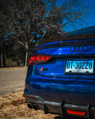 Audi S5 A5 (with s-line bumper, does not base model) B9.5 2020 2021 2022 2023 2024 with Aftermarket Parts - Rear Diffuser Pre-preg Carbon Fiber from Karbel Carbon