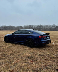Audi S5 A5 (with s-line bumper, does not base model) B9.5 2020 2021 2022 2023 2024 with Aftermarket Parts - Rear Diffuser Pre-preg Carbon Fiber from Karbel Carbon