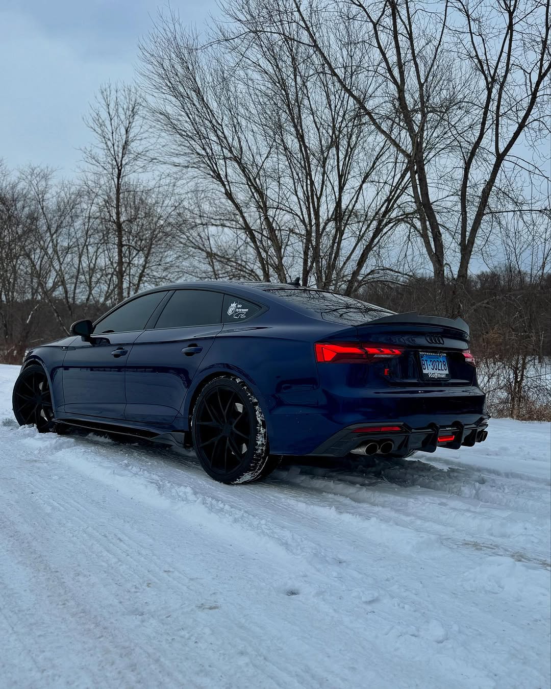 Audi S5 A5 (with s-line bumper, does not base model) B9.5 2020 2021 2022 2023 2024 with Aftermarket Parts - Rear Diffuser Pre-preg Carbon Fiber from Karbel Carbon