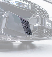 BMW 3 Series 330i (with M-package bumper, does not fit base model) M340i G20 G21 LCI 2023 2024 with Aftermarket Parts - V2 Style Front Bumper Upper Valences Trim Pre-preg Carbon Fiber from Karbel Carbon