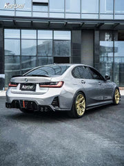 BMW 3 Series 330i M340i G20 G21 (Fits both Pre-LCI & LCI) 2019-ON with Aftermarket Parts - Side Skirts Pre-preg Carbon Fiber from Karbel Carbon