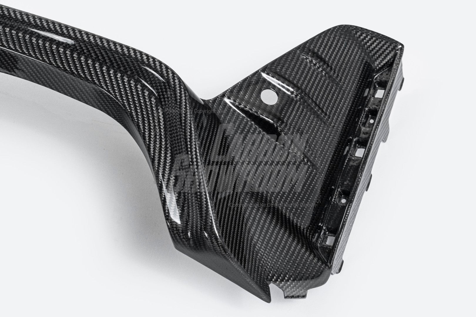 BMW 3 Series 330i (with M-package bumper, does not fit base model) M340i G20 G21 LCI 2023 2024 with Aftermarket Parts - V2 Style Diffuser & Canards Pre-preg Carbon Fiber from Karbel Carbon