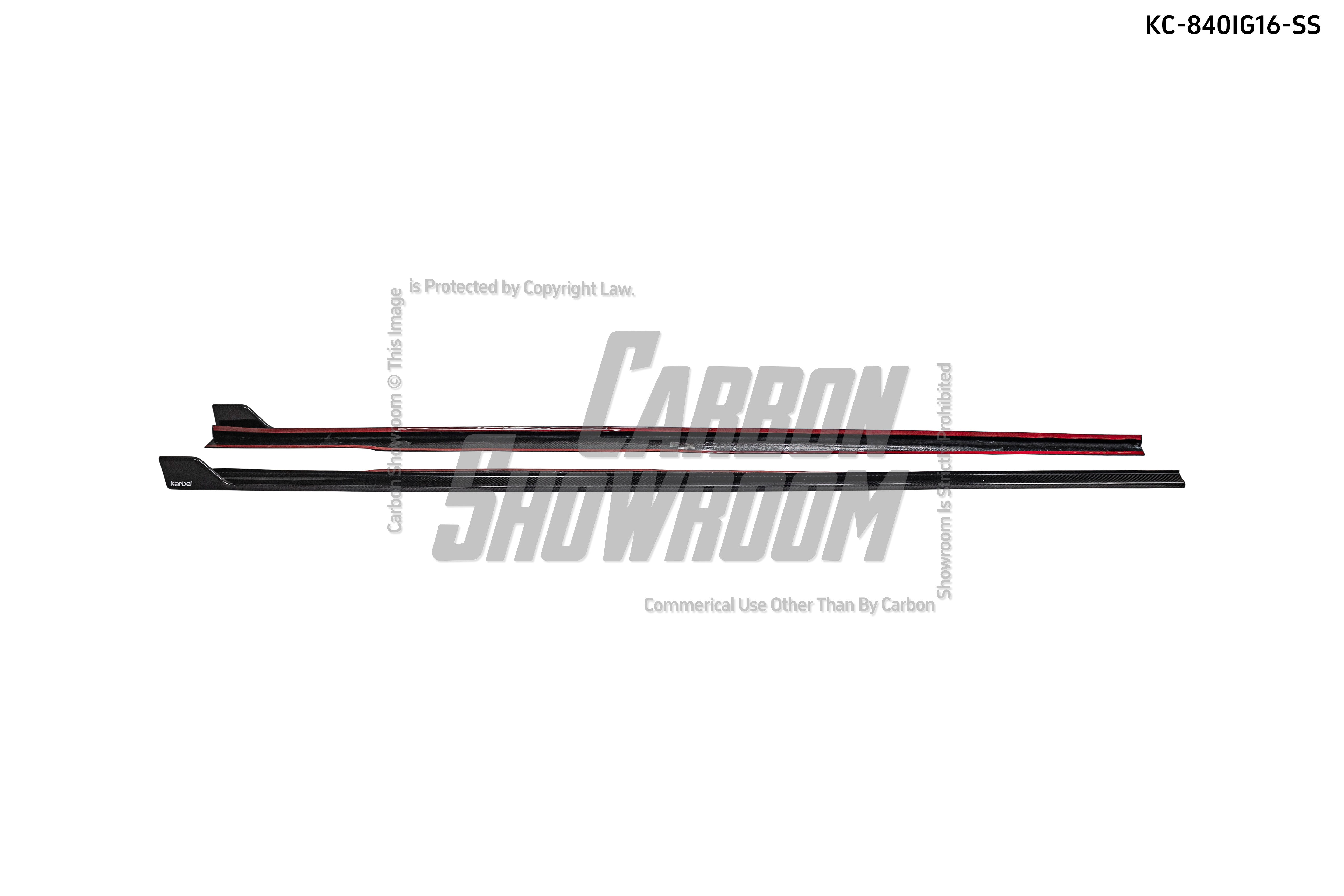 BMW 8 Series M850 840 G16 2018-ON with Aftermarket Parts - Side Skirts Pre-preg Carbon Fiber from Karbel Carbon