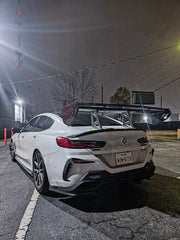 BMW 8 Series M850 840 G16 2018 2019 2020 2021 2022 2023 2024 with Aftermarket Parts - Rear Spoiler Pre-preg Carbon Fiber from Karbel Carbon