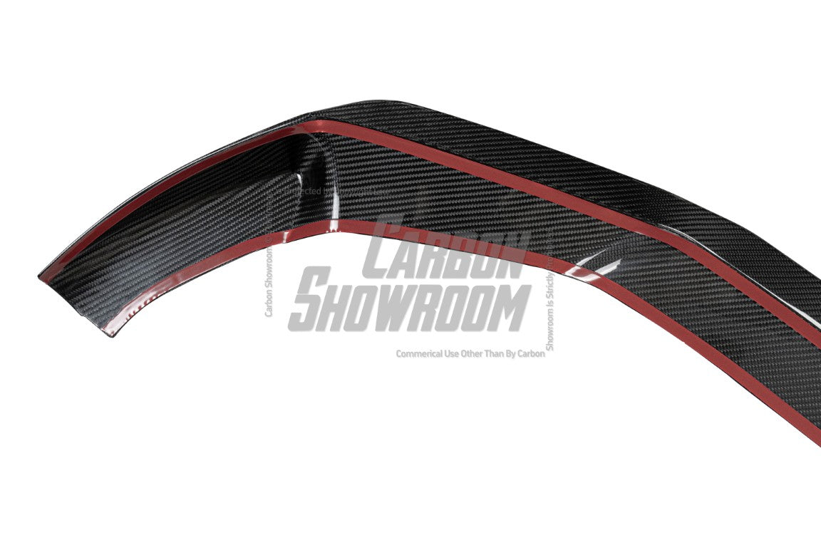 BMW X3M X3MC F97 Pre-LCI 2019 2020 2021 & X4M X4MC F98 Pre-LCI 2019 2020 2021 with Aftermarket Parts - Front Lip Pre-preg Carbon Fiber from Karbel Carbon