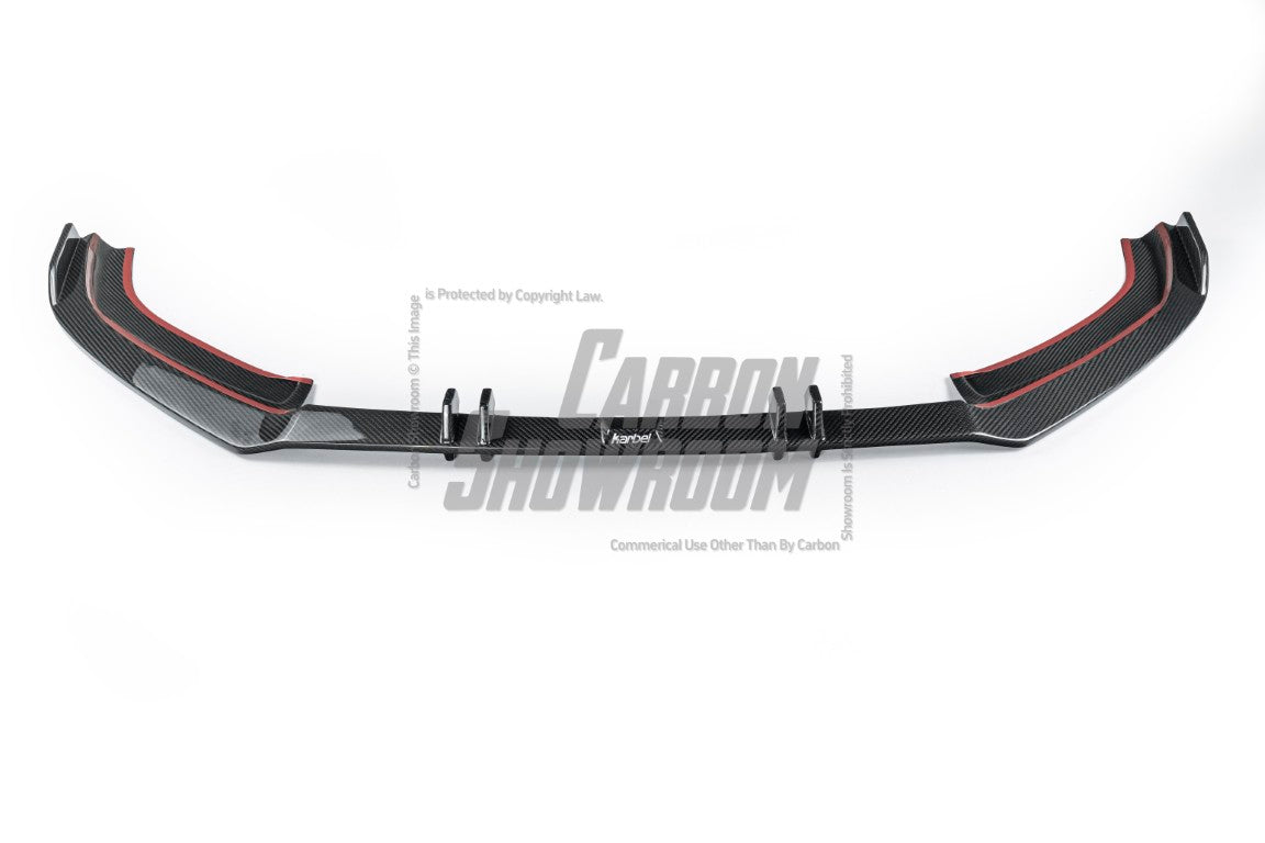Audi A4 allroad B9 2017 2018 2019 with Aftermarket Parts - Front Lip Pre-preg Carbon Fiber from Karbel Carbon